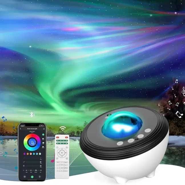 Aurora Smart Projector – Projektor Nocnego Nieba z Bluetooth i Pilotem