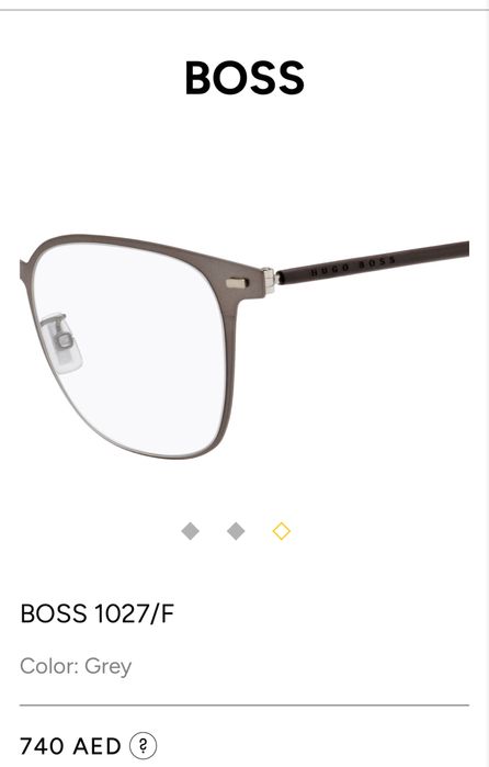 Nowe oprawki Hugo Boss BOSS 1027/F Grey oryginalne