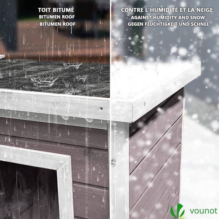 Domek drewniany dla kota marki Vaunot/ skrzynia