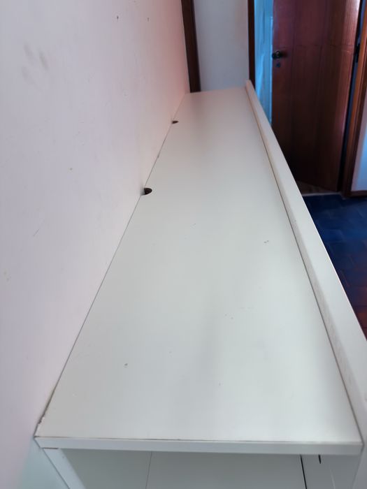 Cabeceira de Cama IKEA BRIMNES com Arrumação (160 cm) - Branco