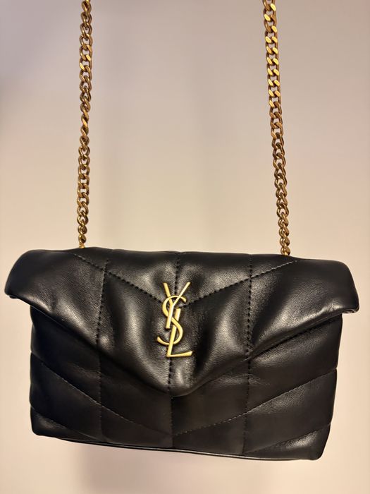 Saint Laurent torebka skóra naturalna