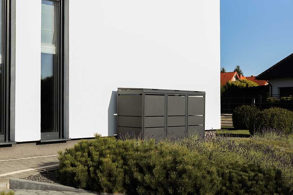 Zabudowy koszy Top Box Obudowy koszy na śmieci 3x120L Premium