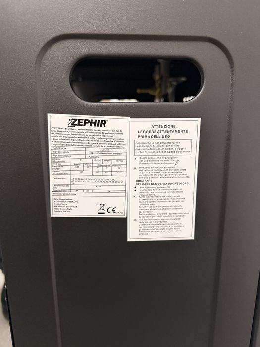 Інфрачервоний обігрівач газовий ZEPHIR 4.2 кВт Італія в Наявності