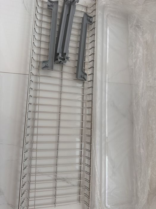 Сушарка Віяр для стаканів та чашок VIYAR Хром 85см з піддоном