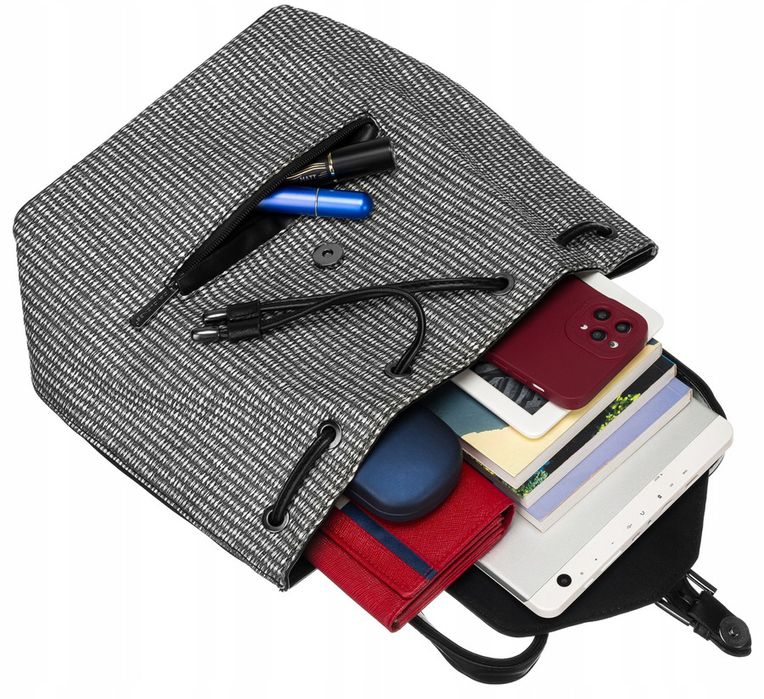 elegancki plecak damski ze skóry ekologicznej - david jones