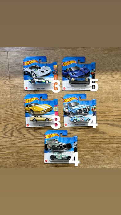 Os modelos de Hotwheels