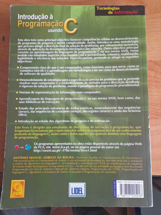 Livro "Introdução à programação usando C"