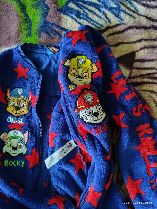 Кегурумі  116-122 Патруль, Кегурумі 122-128 Сонік, теплі піжами