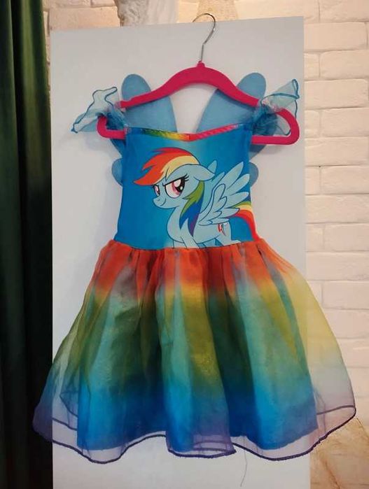stroj sukienka kucyki pony rainbowash r 92 skrzydla