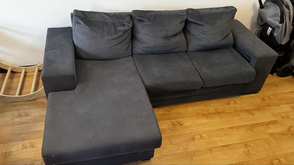 Sofa com chaise long reversivel