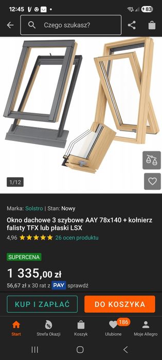 Okna dachowe 3szybowe