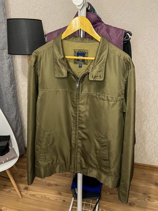 Gap Harrington харінгтон бомбер куртка вітровка оливкова L стійка