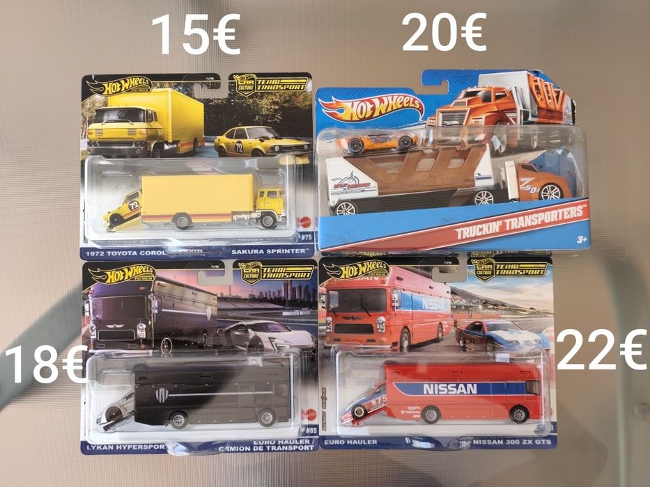 1:64 hot wheels real riders e packs ferrari. Team transport