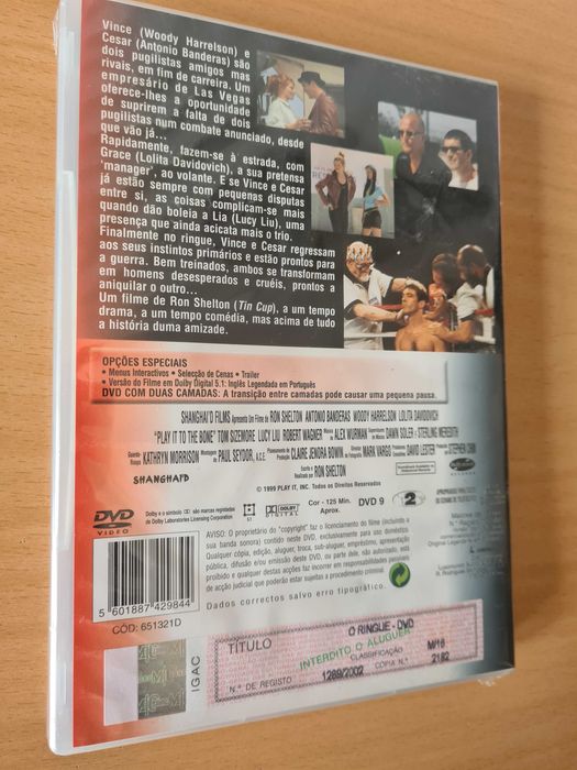 Filme em DVD "O Ringue" com Antonio Banderas e Woody Harrelson