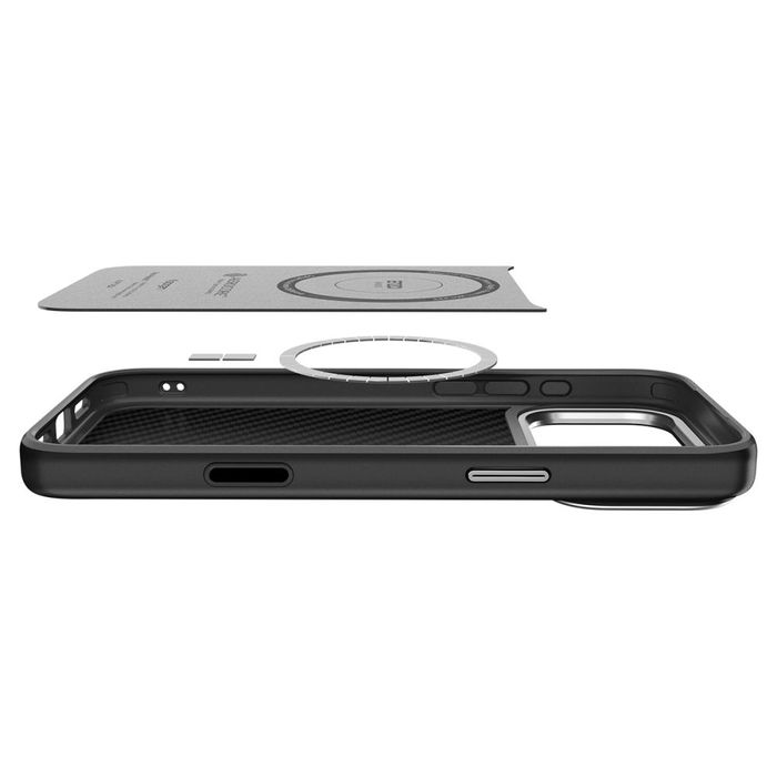 Spigen Enzo Aramid 'T' Mag Magsafe Iphone 17 Pro Max / 18 Pro Max Black/Silver