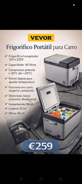 Frigorífico 259€.Portátil com defeito. Oportunidades