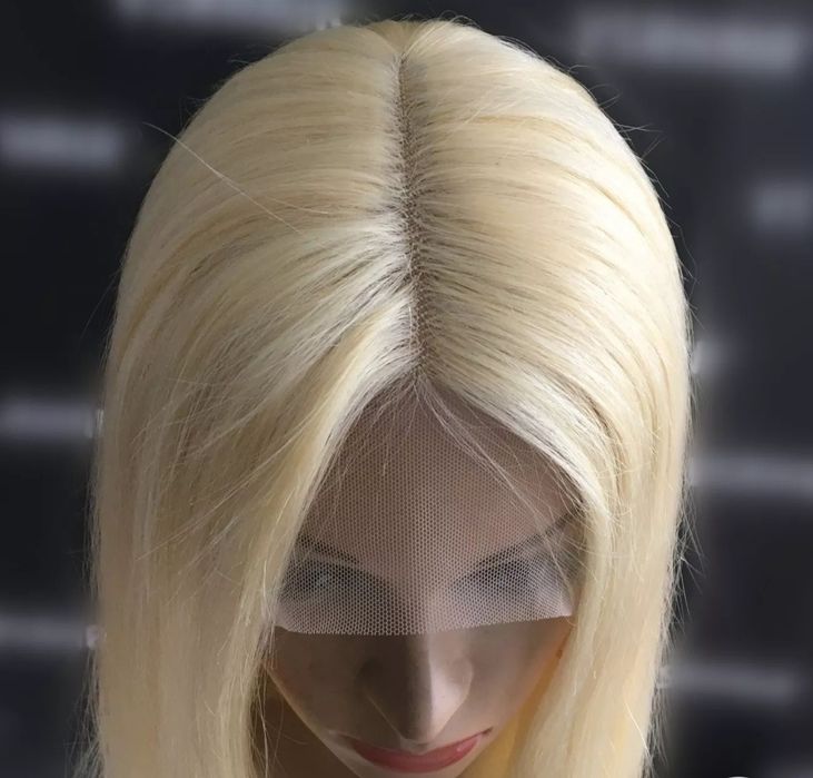 Peruka blond długa w 100% naturalna lace front śliczna nowa