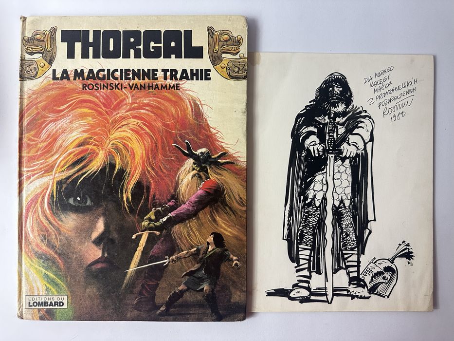 Thorgal + rysunek z dedykacją Rosiński