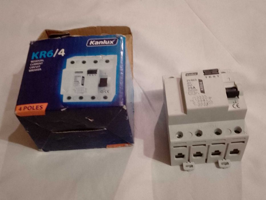 Wyłącznik różnicowoprądowy 4P 30mA 25A 400V Kanlux KR6/4