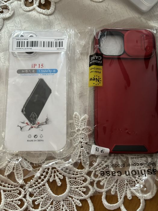 Etui do iPhone 15   i folia hydrożelowa