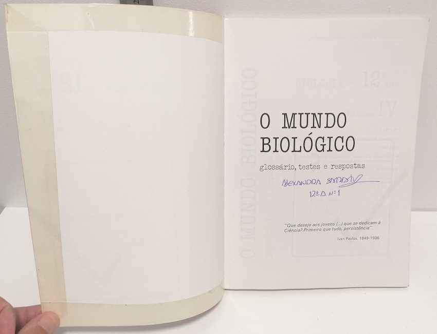 O Mundo Biológico, Volume IV, 12.º ano de Biologia (glossário, testes e respostas)