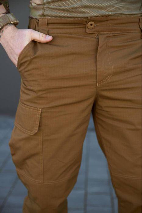 Штани тактичні Койот рип-стоп чоловічі повсякденні