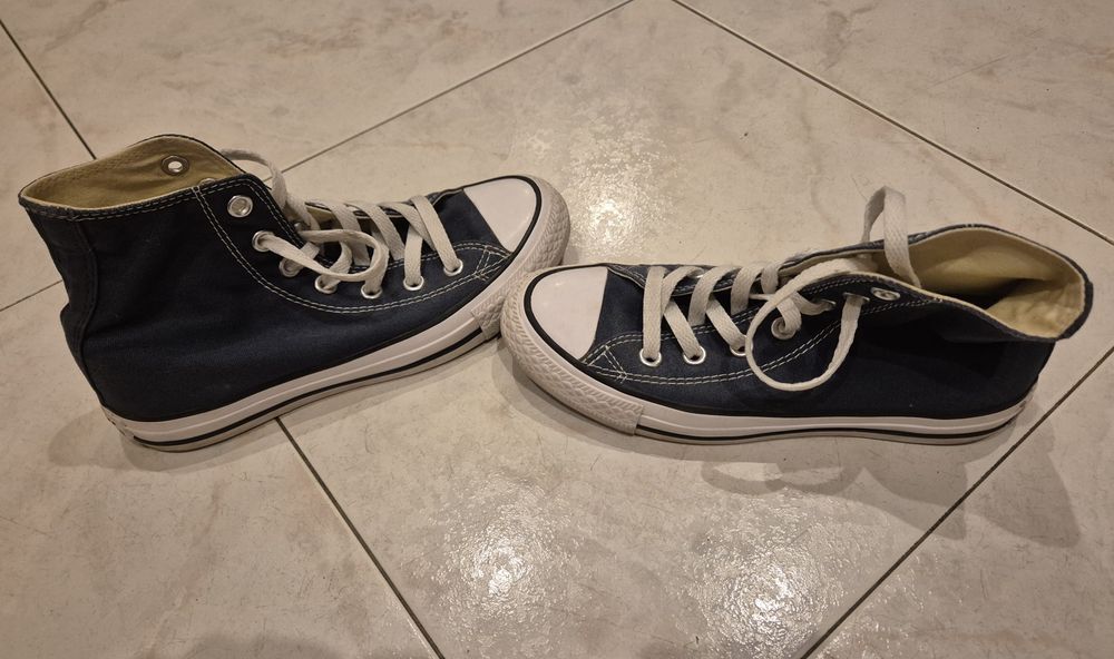 Sapatilhas All Star bota azuis tam 36 como novas