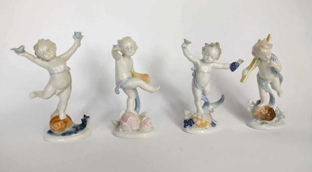 Stare figurki Cztery Pory Roku Metzler&Ortloff, sygnowane