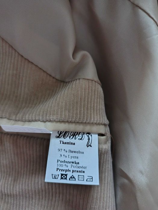 Marynarka sztruks NOWA duży rozmiar