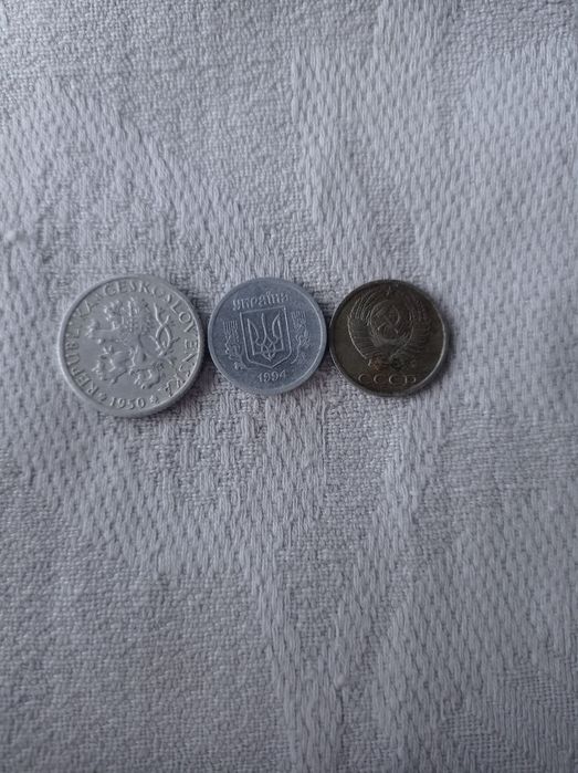 Продам монеты Чехословакии,ссср, Украины