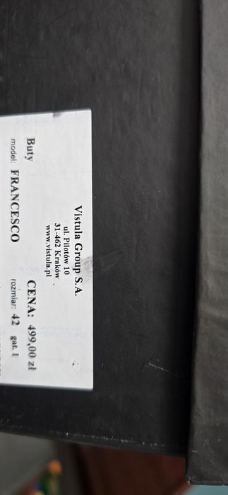 Buty Francesco Vistula do garnituru eleganckie