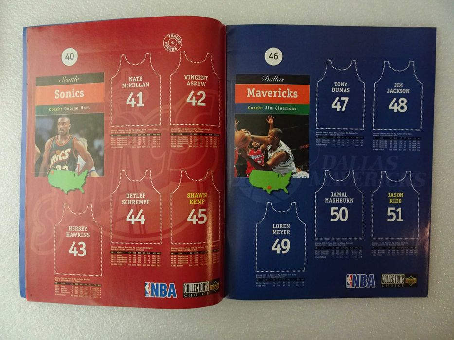 Caderneta de cromos vazia Upper Deck 1996/1997 - NBA Basketball