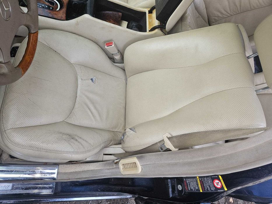 Fotel fotele mercedes w220 osłony spodu lift beżowe