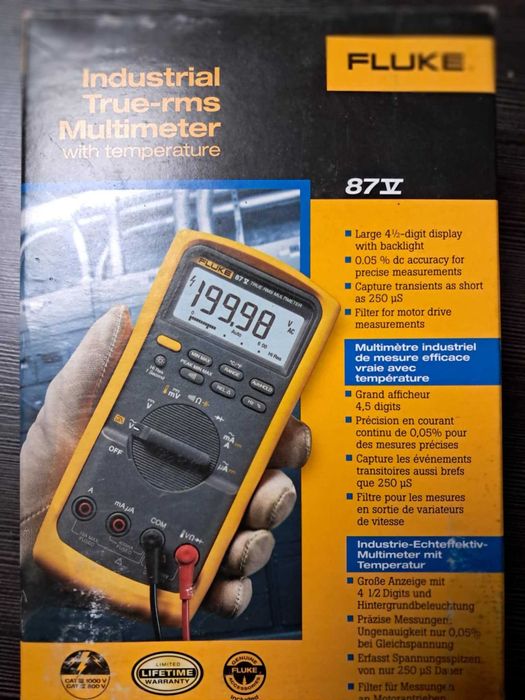 Multimetr cyfrowy Fluke 87V/EUR Uniwersalny