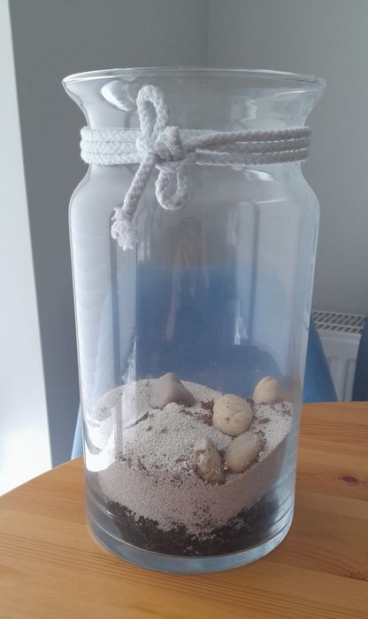 Słoik słój do ogród las w szkle