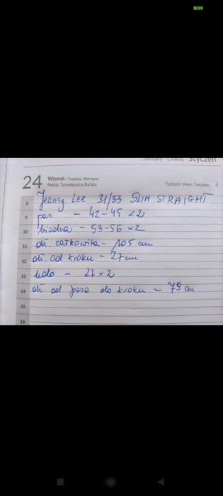 Jeansy Lee 31/33 Slim Straight