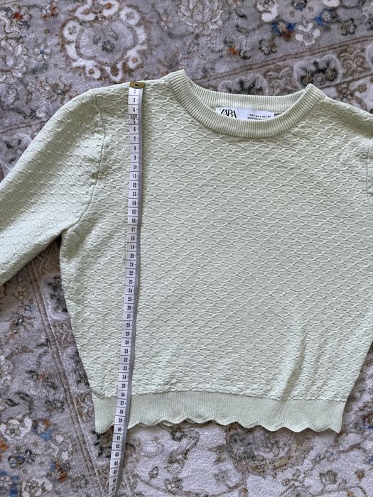 Zara bluzka damska rozmiar S croptop sweterek na jesień scandi modny