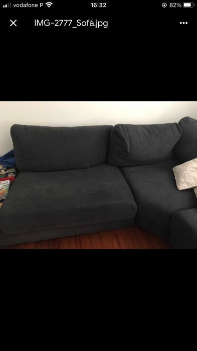 sofá com chaise longue