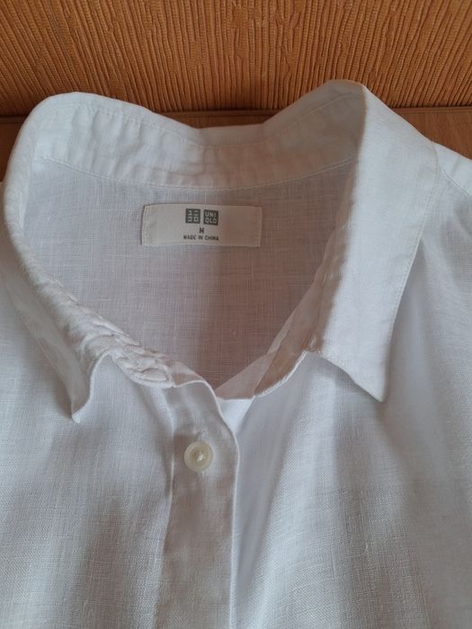 Рубашка Uniqlo 100% лен р. М