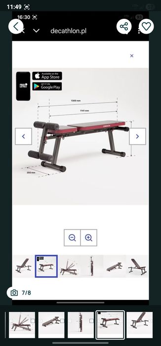 Ławka do cwiczeń treningu Corength Bench 500 Fold .Mozliwa Wysyłka