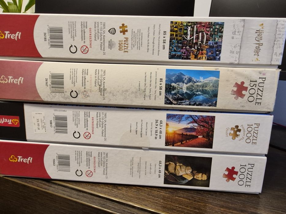 Zestaw puzzle 1000, 1500 trefl