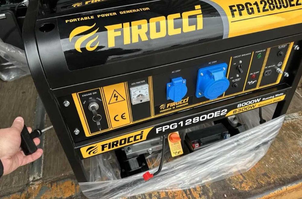 Генератор бензин Firocci 8 - 8,3 кВт мідна обм електростарт AVR новий