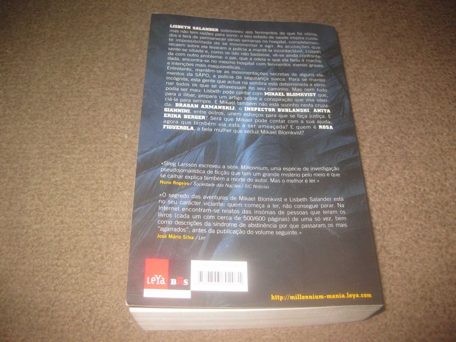Livro "A Rainha No Palácio Das Correntes De Ar" de Stieg Larsson