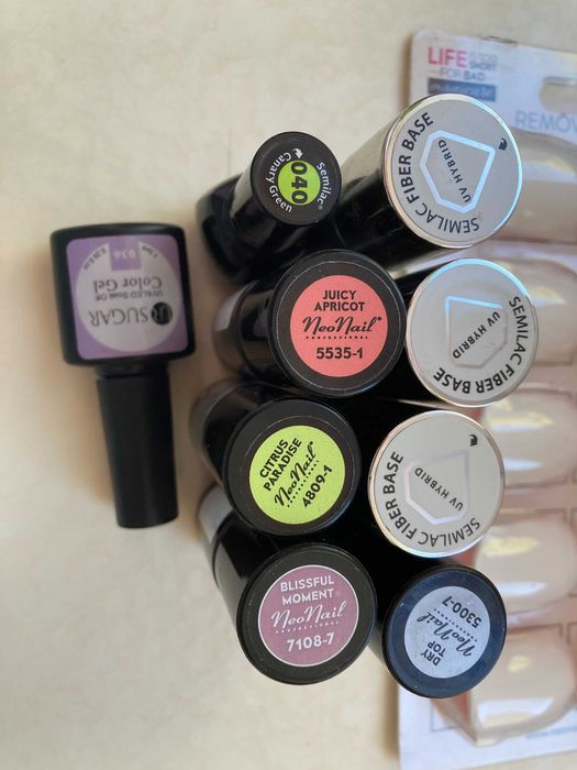Semilac NeoNail bazy topy lakiery hybrydowe + gratis