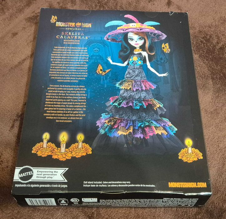 Monster High Skelita Calaveras Dia Muertos Lalka Szkielet Hxh99