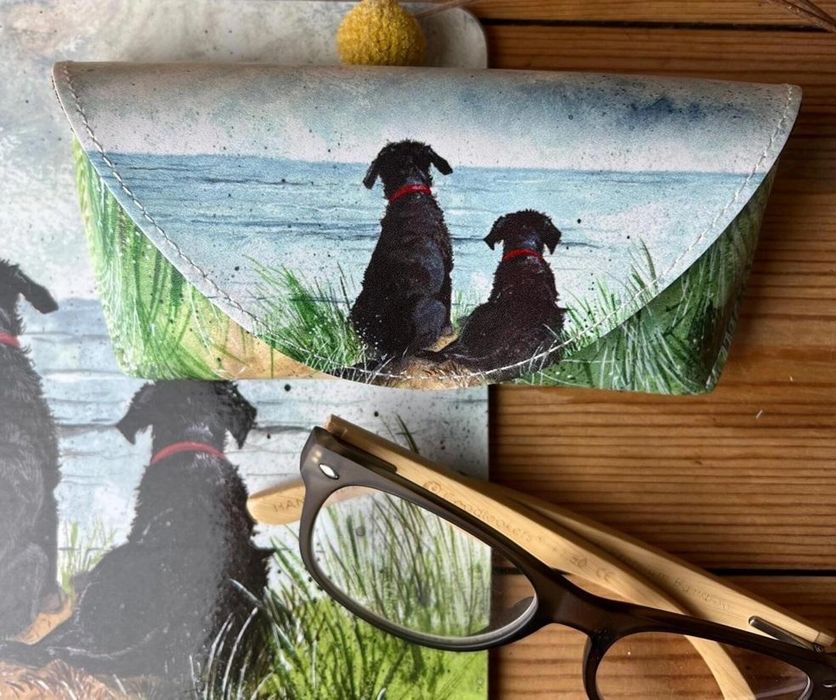 Etui na okulary GL19 Psy na wydmach oprawa: folia