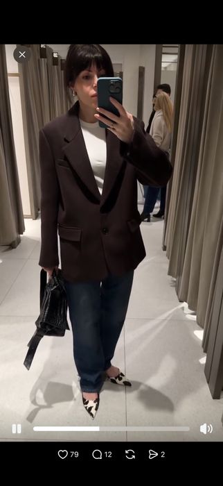 Вовняний жакет /пальто від Zara