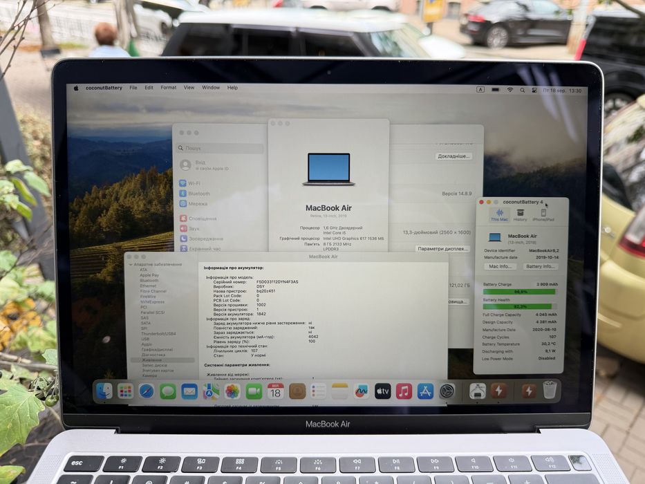 MacBook Air 13” 2019 i5/8/128Gb Spaca Gray