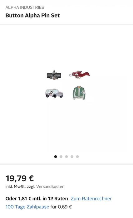 Ексклюзивний сет Alpha Industries, набір значків + 2 маски