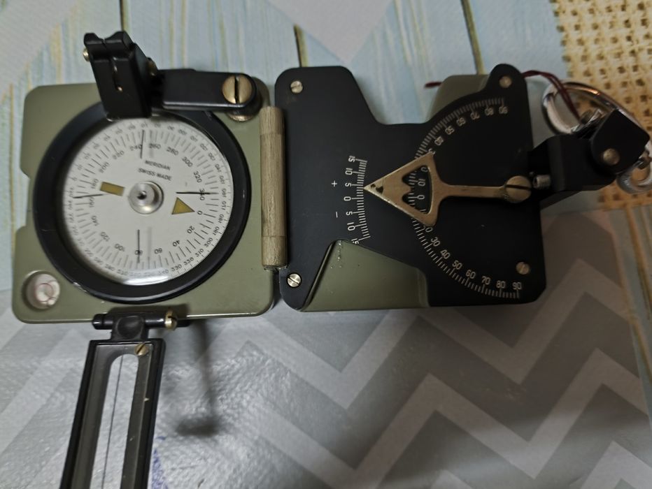 Bússola e clinómetro suíço Meridian (INCA 15.8934) – Verde azeitona –